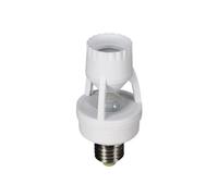 Perel Détecteur de Mouvement, PIR, Plage de détection 6 m, Angle de détection 360°, IP20, Usage intérieur, E27, Blanc