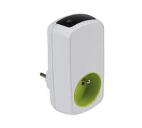 Perel Tools Minuteur à arrêt/départ différé E305DC - Programmation digitale, 1 prise, Blanc