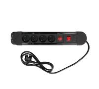 Bloc multiprises 4 prises avec protection contre les surcharges perel ebp04n