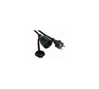 Perel ec10r25 G caoutchouc Rallonge de câble, 3 G2,5, 10 m, noir