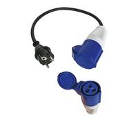 Perel Tools Câble adaptateur ECEEC 40 cm fiche Schuko vers prise CEE