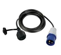 Perel ECEEC3M-3-G Câble adaptateur avec prise Schuko Vers Fiche Cee 3 m