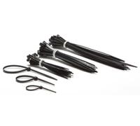 ATTACHES NYLON NOIR ASSORTIMENT 75PC