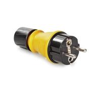 Perel Fiche extérieure robuste IP54, terre/Schuko, avec couvercle et presse-étoupe