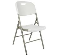Perel Folding Chair Chaise de Camping Blanc FP164N Charge (Poids) Max. 300 kg
