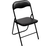Perel folding chair padded Chaise de camping noir FP168B