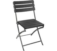 Perel folding chair wood Chaise de camping noir FP165W Charge (poids) max. 300 kg