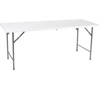 Perel folding table Table de camping blanc FP183 Charge (poids) max. 100 kg