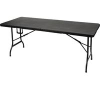Perel folding table wood Table de camping noir FP180W Charge (poids) max. 100 kg