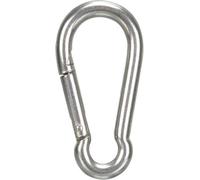 Perel Mousqueton, Acier Inoxydable, diamètre 8 mm, Hauteur 80 mm, Largeur 40 mm