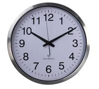 Perel Horloge murale 50 cm Blanc et argenté