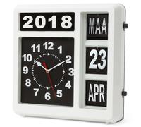Perel Horloge murale à chiffres pliants 31x31 cm Version néerlandaise