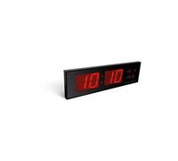 Perel Horloge murale à LED 83x23 cm Noir