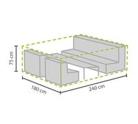 Perel Housse de protection pour meubles de jardin, bâche de protection, housse de jardin, couverture de meubles, protection