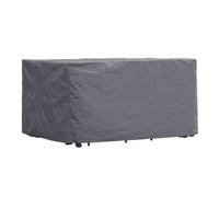 Perel Housse de protection pour salon de jardin, housse hivernage salon, bâche, housse extérieure mobilier de jardin, gris, rectangulaire, 165 cm x 135 cm x 95 cm