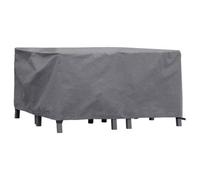 Perel - Housse D'extérieur Pour Ensemble De Jardin, Gris, Rectangulaire, 140 Cm X 140 Cm X 70 Cm