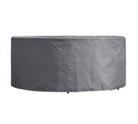 Perel Housse d'extérieur pour ensemble de jardin, gris, rond, Ø 260 cm x 85 cm