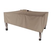 Perel Housse d'extérieur pour table, gris beige, rectangulaire, 185 cm x 105 cm x 60 cm