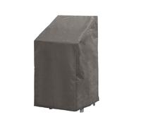 Perel Housse de Protection pour chaises de Jardin empilables, Housse pour Chaise de Jardin extérieur, Housse Protection Chaise, Housse de Chaise imperméable, Gris, 66 x 95 x 133 cm