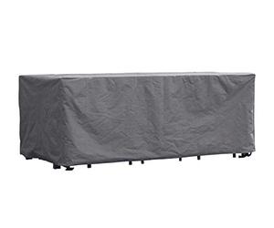 Perel Housse pour salon de jardin 310 x 180 x 95 cm, imperméable et résistante UV, housse rectangulaire robuste pour grands ensembles, gris