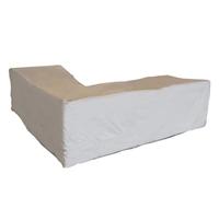 Perel Housse d'extérieur pour salon de jardin, gris beige, forme L, 250 cm x 250 cm x 90 cm x 70 cm