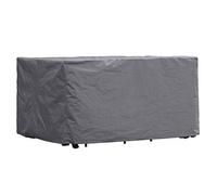 Perel Housse de protection pour salon de jardin, housse hivernage salon, bâche, housse extérieure mobilier de jardin, gris, rectangulaire, 165 cm x 135 cm x 95 cm