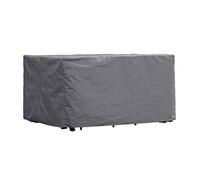 Perel Housse rectangulaire pour mobilier de jardin 185 x 150 x 95 cm, résistante à l’eau et aux UV, housse robuste contre la pluie et la saleté, tissu tissé respirant, idéale pour grands ensembles de