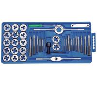 Perel HTDS40 Lot de 40 tarauds et filières