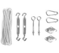 Perel Kit de montage pour voile solaire