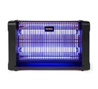 Perel Lampe Anti-Insectes UV électrique intérieur, Grille 2800V, Appareil Silencieux avec bac métallique Amovible, Couverture 80 m², Solution sans Produits Chimiques