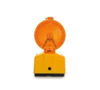 Perel Lampe de chantier LED orange, pour une grande visibilité sur le chantier ou dans les zones dangereuses