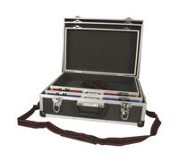Perel Mallette à outils, en set de 3 pièces, différentes tailles, 3 couleurs, avec bandoulière, verrouillage par clé, 2 clés, aluminium, max. 460 x 335 x 150 mm