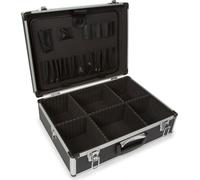 Perel Mallette à outils, inserts pour poches à outils, compartiments réglables, serrure à clé, 2