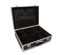 VALISE AVEC BORDS EN ALUMINIUM 455 x 330 x 152mm NOIR