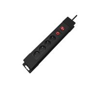 Perel multiprise 4 Prises Type E 1.5m 3500W avec Interrupteur