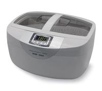 Perel Nettoyeur ultrasons, bain a ultrason, nettoyant lunettes ultrason, nettoyeur bijoux, bac ultrason avec minuterie et cinq cycles réglables, 2.6 L, 170 W, blanc