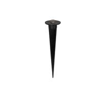 Perel Piquet de terre pour spots LED, noir, 40 mm de diamètre, 160 mm de hauteur, 46 g, aluminium