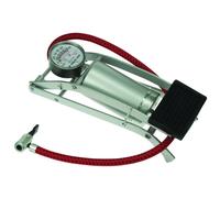 Perel Pompe à pied puissante pour vélo, voiture, ballons, avec manomètre 6,9 bar, 3 raccords inclus