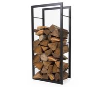 Perel Porte-bûches 45x30x100 cm Noir