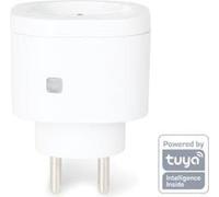Perel Prise intelligente Wi-Fi, 13 A, 3000 W, pour l'intérieur, type E (système français), blanc
