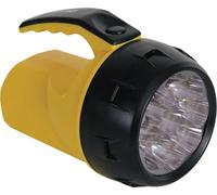 Perel Projecteur à main LED, lampe de poche LED avec 9 LED blanches, lumière extra claire pour l'intérieur et l'extérieur