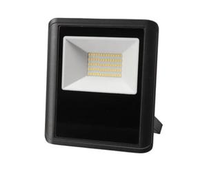 Perel Projecteur LED, 50 W, 3500 lm, 4000°K, blanc neutre, pour intérieur et extérieur, support de montage ajustable, boîte de connexion étanche, aluminium, noir