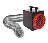 Perel Radiateur soufflant, 3300 W, avec thermostat et tuyau d'air, chauffage électrique d'atelier