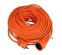 Perel Rallonge électrique, prolongateur, rallonge Prise, rallonge intérieure, prolongateur ménager, rallonge prolongateur, Cordon, H05VV-F 3G1.5, PVC, 40 m, Orange