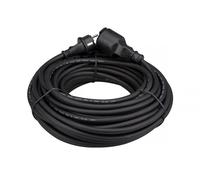 Perel RALLONGE EN CAOUTCHOUC - 25 m - NOIR - 3G1.5 - TERRE FRANÇAISE