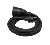 Perel RALLONGE EN CAOUTCHOUC - 5 m - NOIR - 3G1.5 - TERRE FRANÇAISE