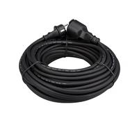 Perel Rallonge H05RR-F 3G1.5 25m 16A/230V 3680W Type E/F IP44 Caoutchouc Noir
