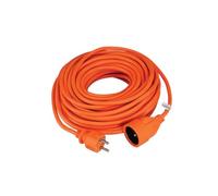 Perel Rallonge, H05VV-F 3G1.5, 20 m, 16 A/230 V, 3500 W, Type E/F, Usage intérieur, PVC, Orange