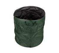 Perel Sac à déchets de jardin, pliable, 85 l, poignées, vert foncé/noir, imperméable