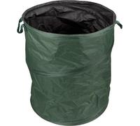 Perel Sac à déchets de jardin, pliable, 85 l, poignées, vert foncé/noir, imperméable